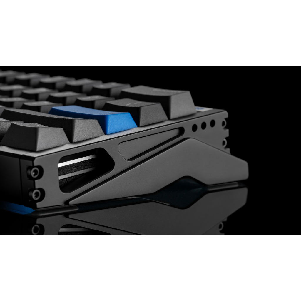 Iqunix ez60 magnetic switch gaming he keyboard, gaming toetsenbord (zwart blauw, us lay-out, us-international, gateron magnetic jade pro, 60%, rgb, double shot pbt keycaps)
