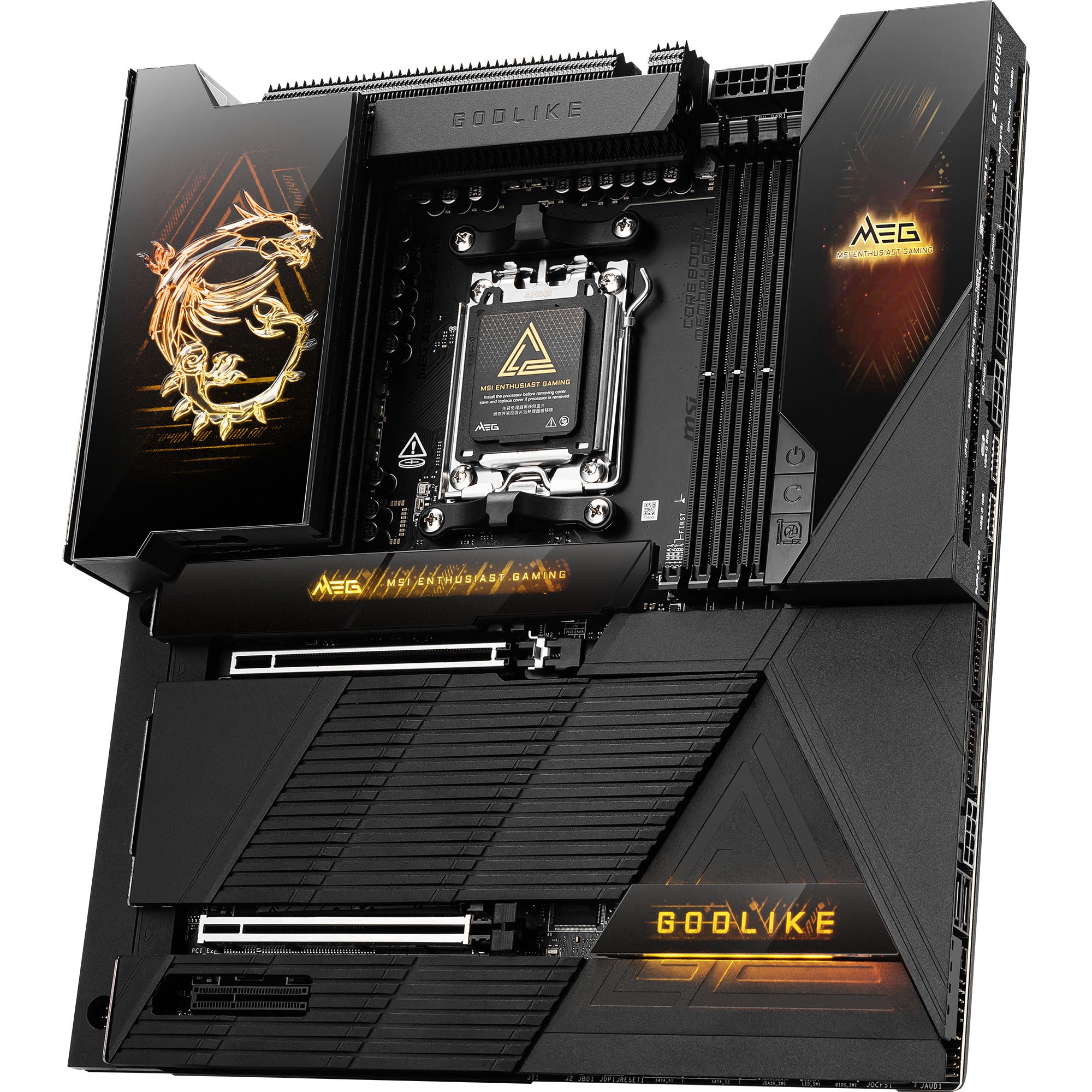 Msi meg x870e godlike socket am5 moederbord (5gb-lan, 10gb-lan, wlan, bt, sound, atx)
