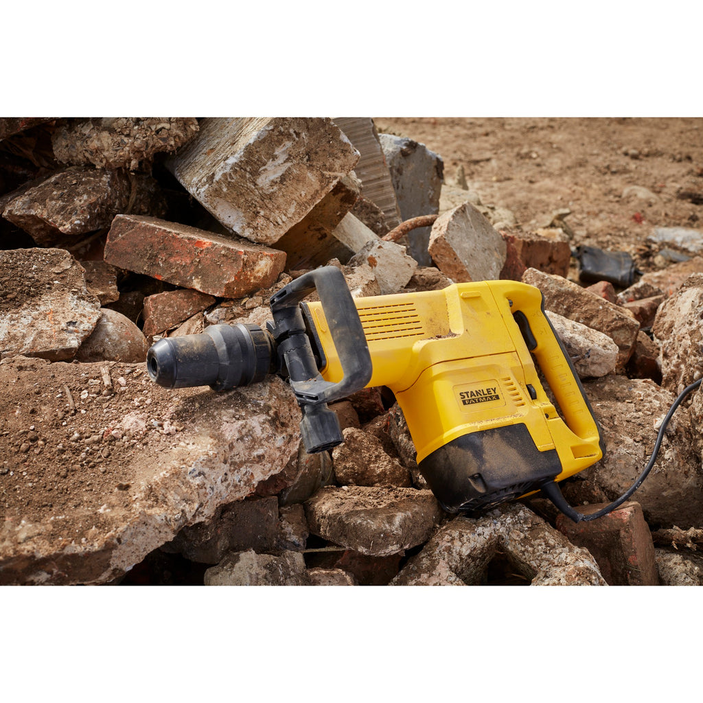 Stanley fatmax 1600w sds-max breekhamer (geel zwart, met koffer)