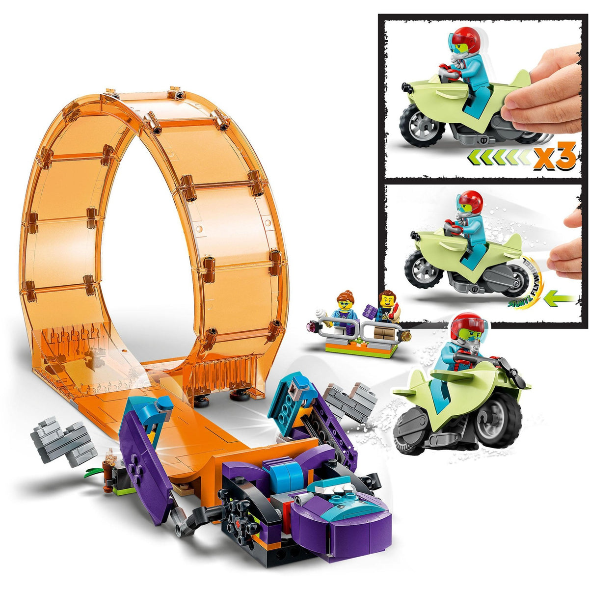 Lego City 60338 Überquerender Schimpansen-Stunt-Loop