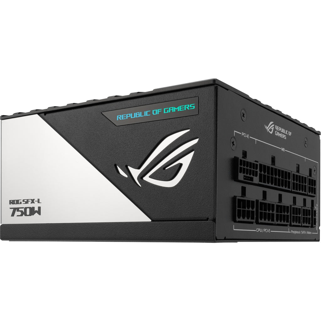 Asus rog loki sfx-l platinum modulaire 750 watt voeding (zwart, 1x 12v-2x6, 3x pcie)