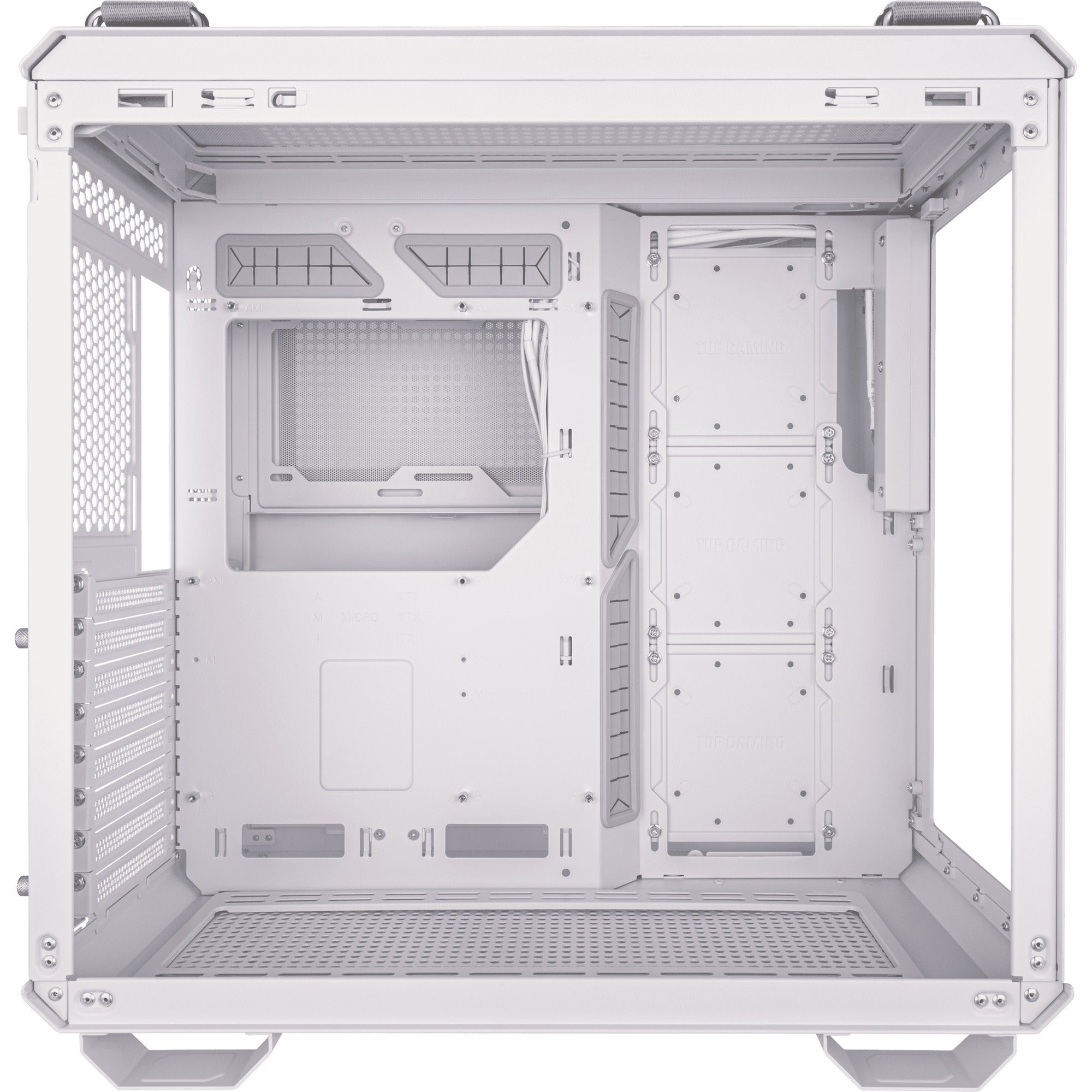Asus tuf gaming gt502 midi tower behuizing (wit | 2x usb-a | 1x usb-c | tempered glass)