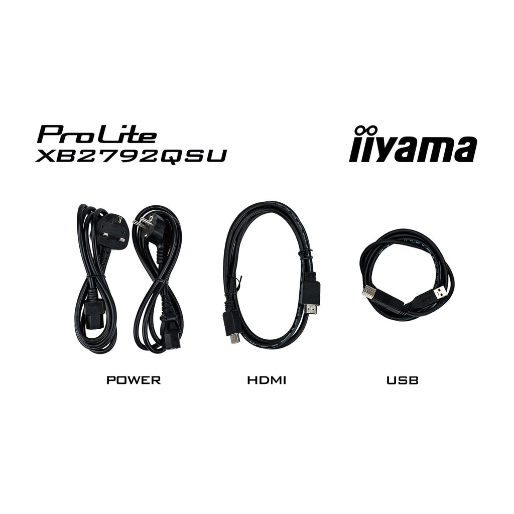 Iiyama prolite xb2792qsu-b1 27 gaming monitor (zwart, hdmi, displayport, 2x usb-a, usb-b, 120 hz)
