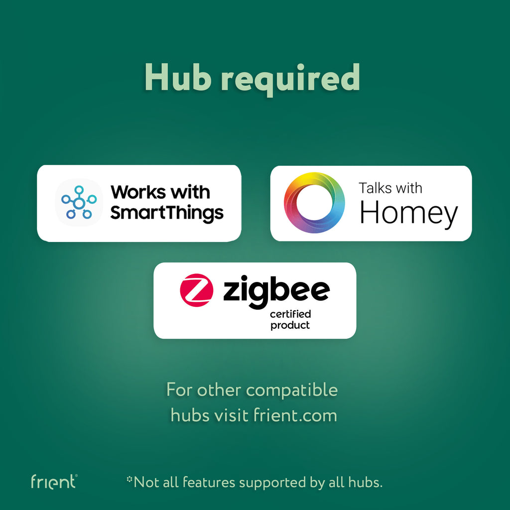 Frient smart din relay relais (lichtgrijs, zigbee)