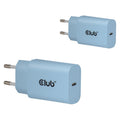Club 3d 2-pack usb c charger 30 watt (blauw)