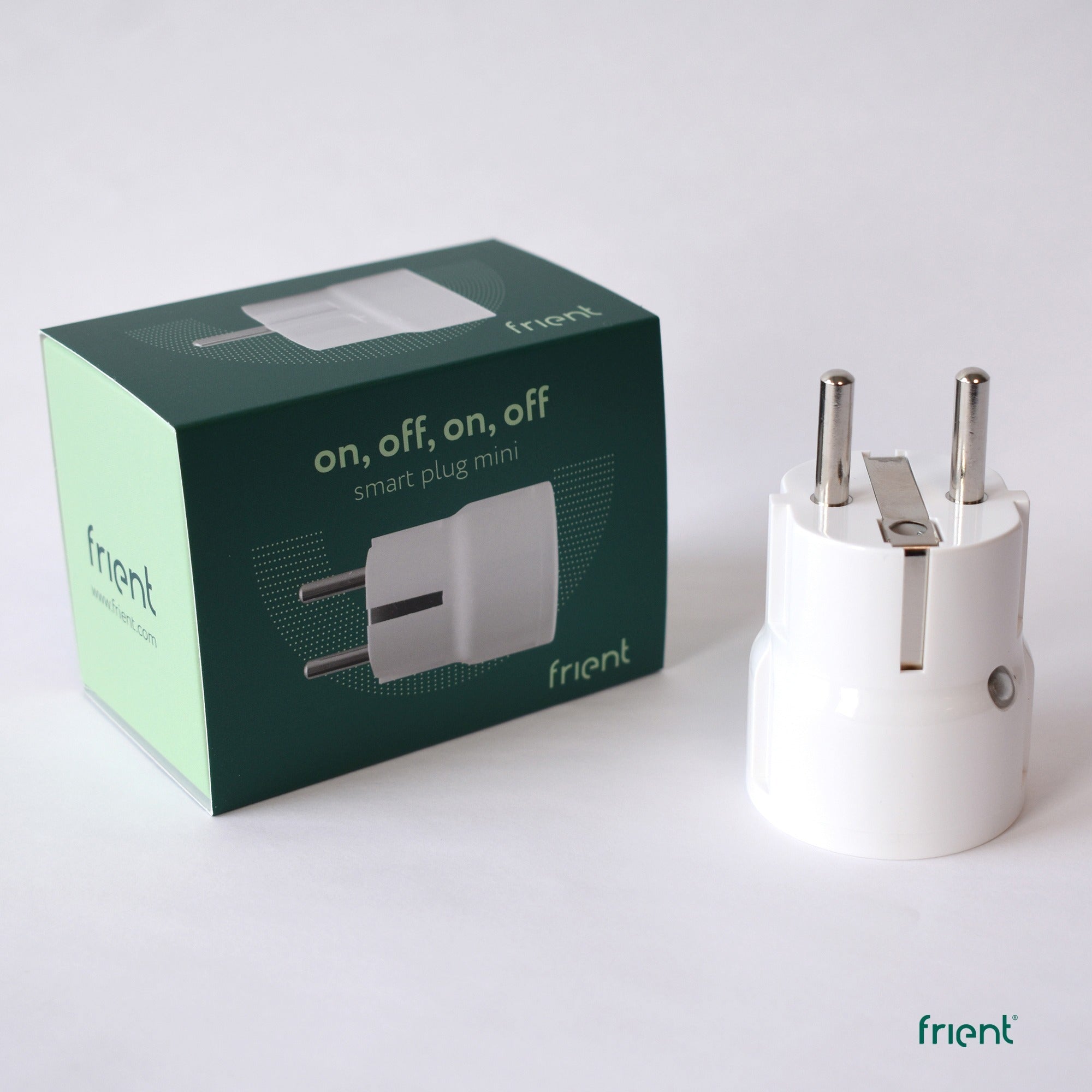 Frient smart plug mini 2 type e (frans) stekker (wit, zigbee 3.0)