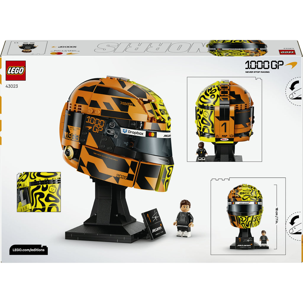 Lego editions mclaren mastercard f1 team helm van lando norris bouwpakket voor kinderen 43023