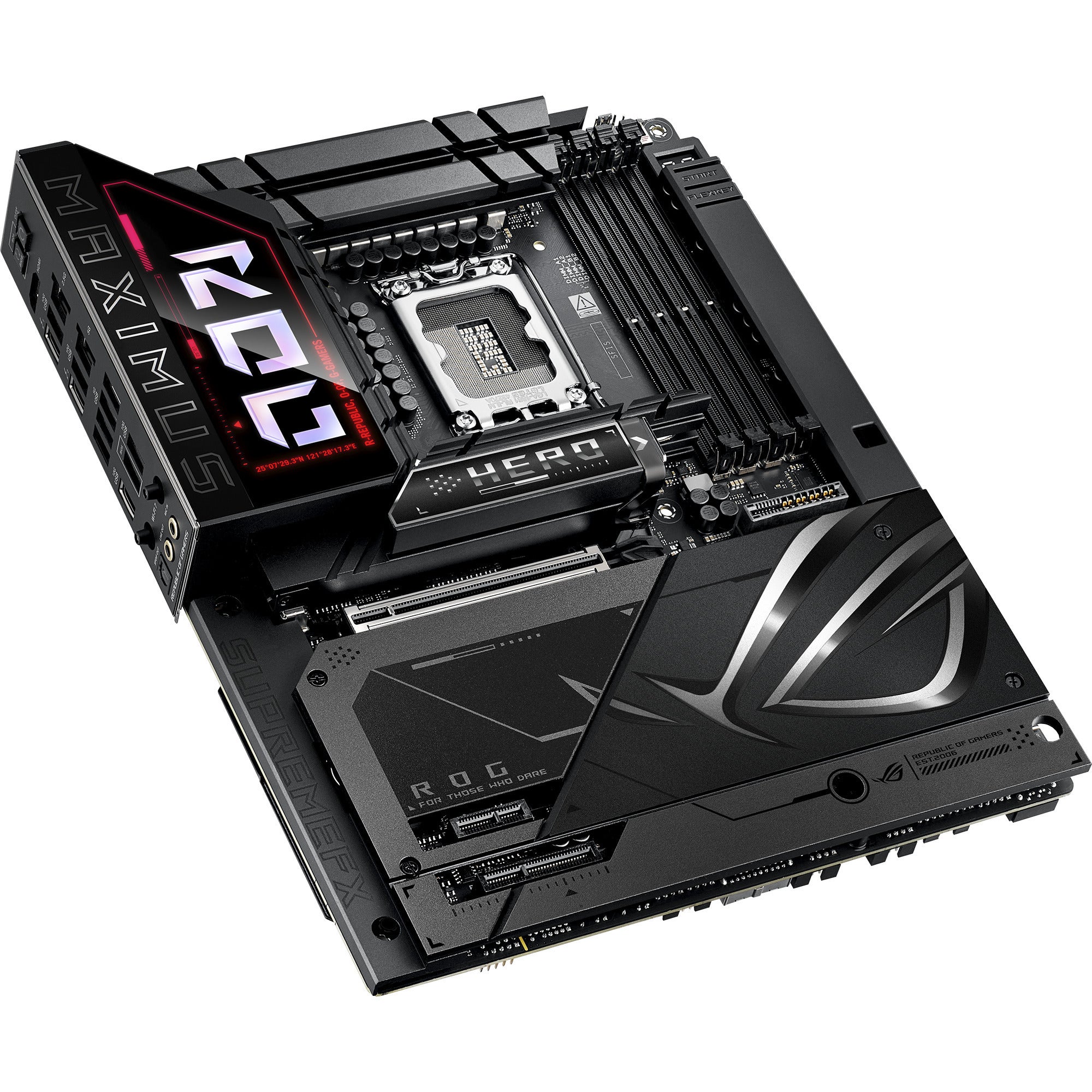 Asus rog maximus z890 hero btf socket 1851 moederbord (zwart, raid, 5 gb-lan, wi-fi 7, bt, sound, atx)