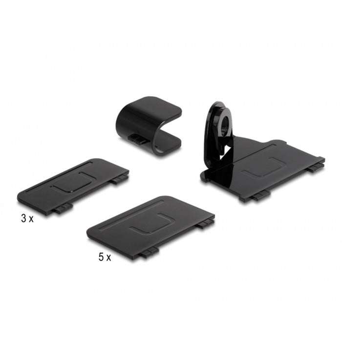 Delock 112w usb oplaadstation met 3x usb-c pd + 3x usb-a (grijs, 3x usb-c, 3x usb-a)