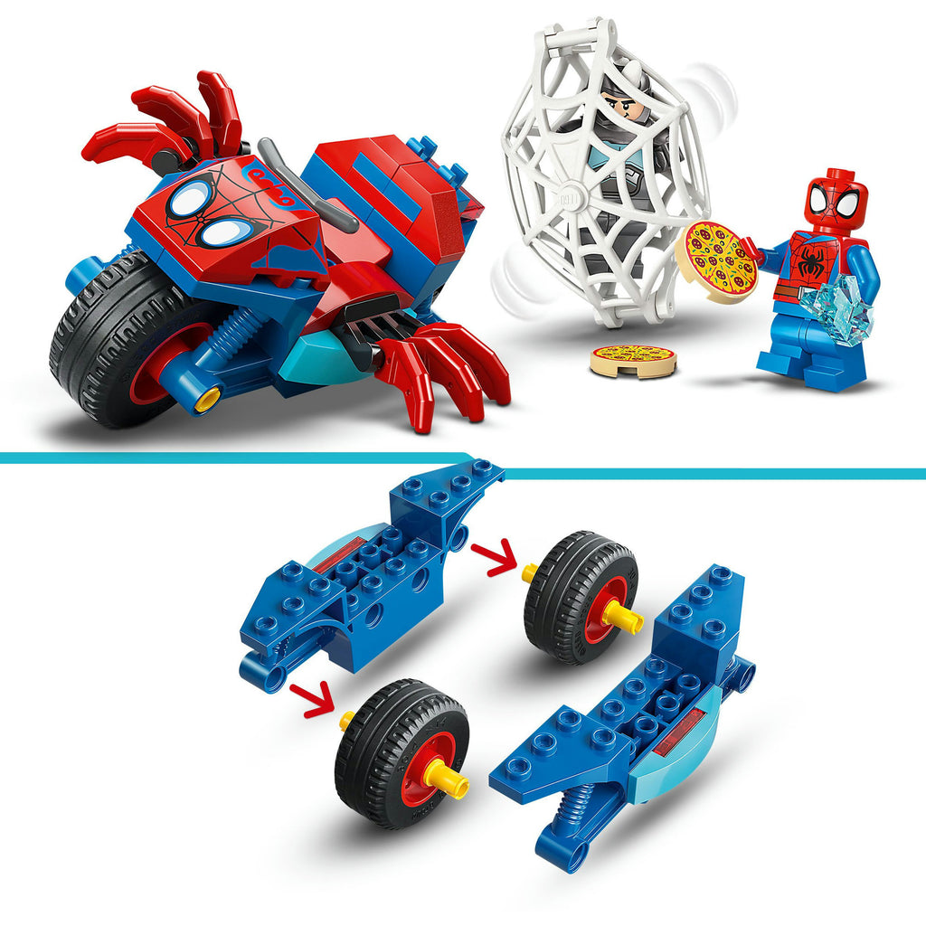LEGO Marvel 11206 Spiderman auf seinem Fahrrad gegen Rhino