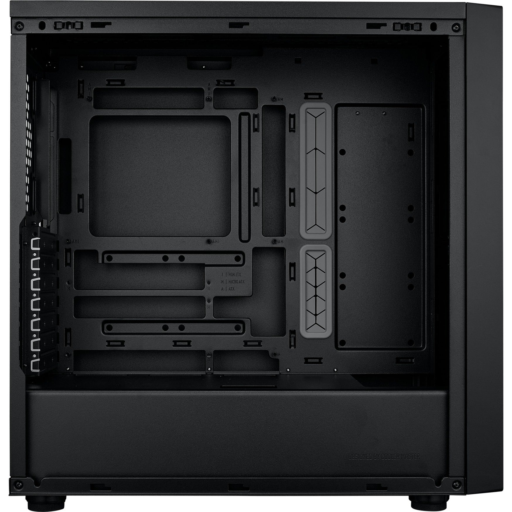Cooler master masterbox 600 lite midi tower behuizing (zwart | 2x usb-a | 1x usb-c | rgb | tempered glass)