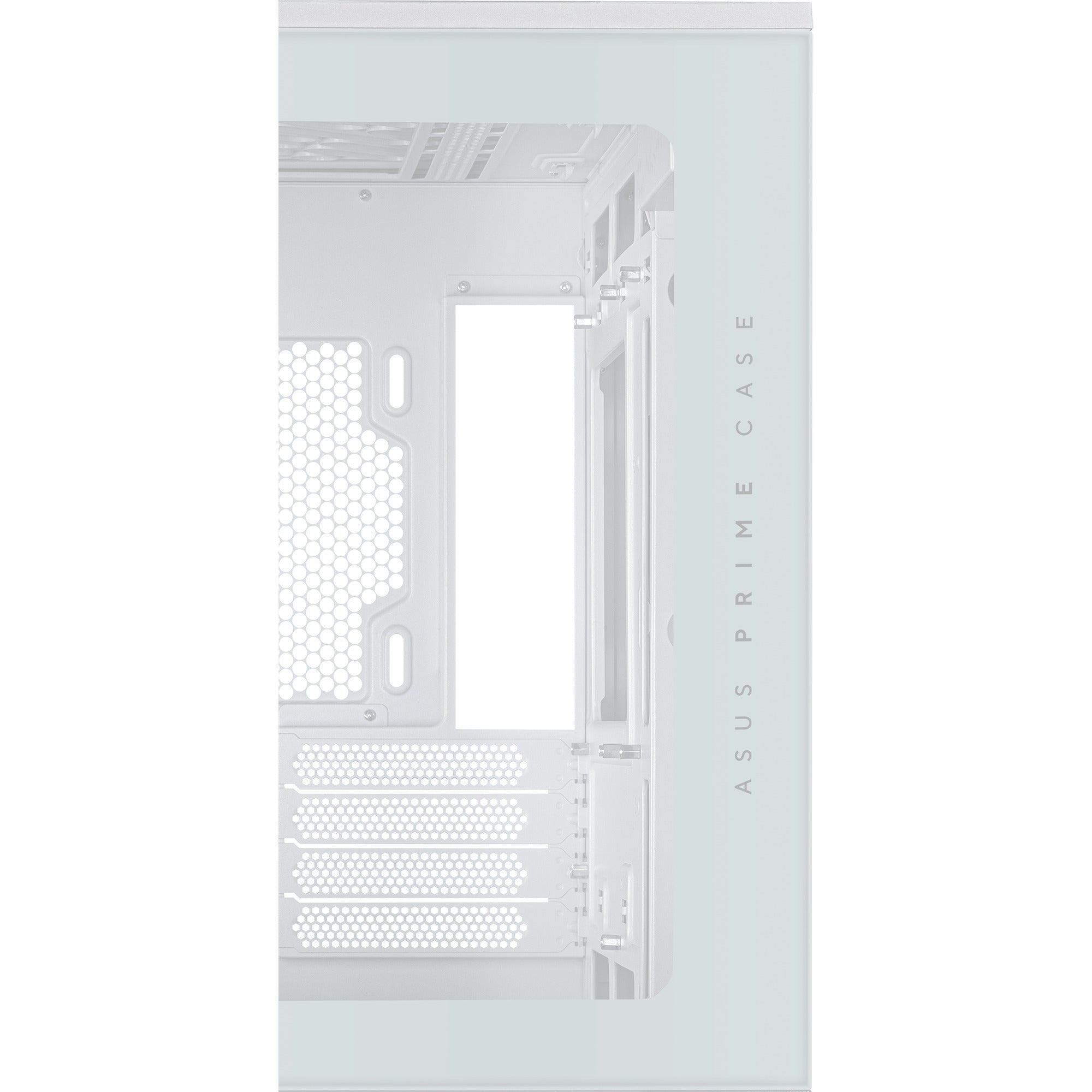 Asus prime ap202 midi tower behuizing (wit | 2x usb-a | 1x usb-c | rgb | tempered glass)