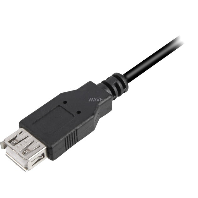 Sharkoon usb 2.0 verlengkabel (zwart, 3 meter, dubbele afscherming)