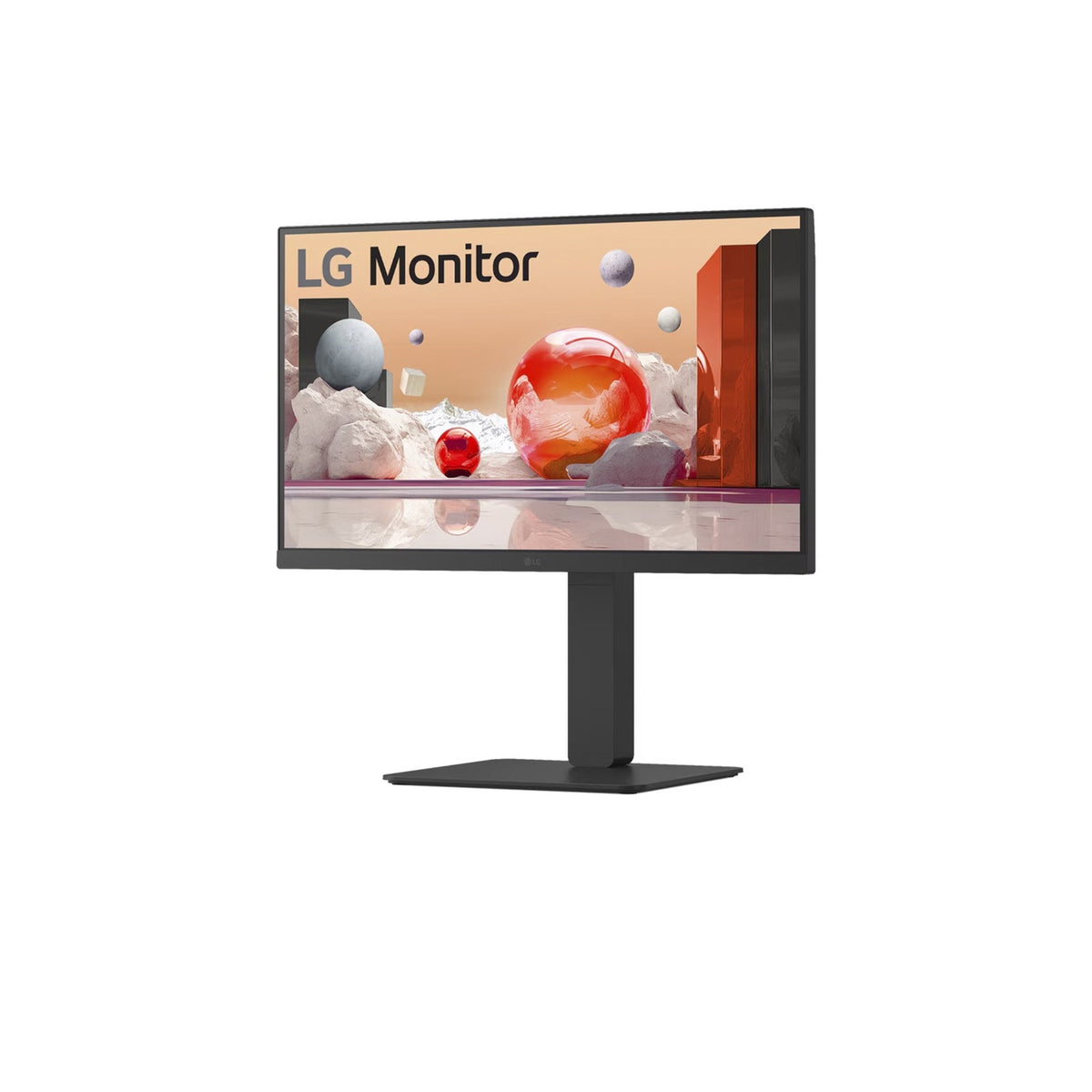 24ba850 23.8 monitor (zwart, hdmi, displayport, audio, lan, usb-c, webcam)