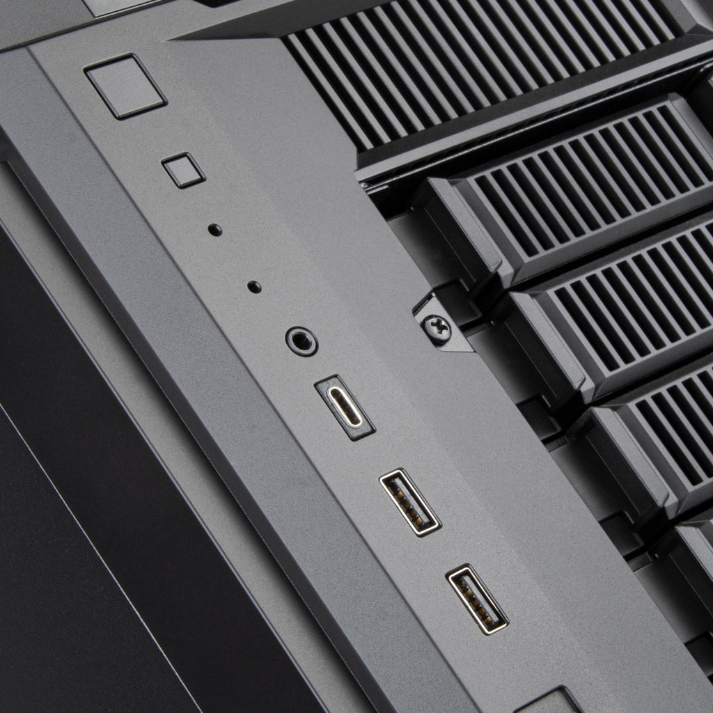 Silverstone cs382 mini tower behuizing (zwart | 2x usb-a | 1x usb-c)