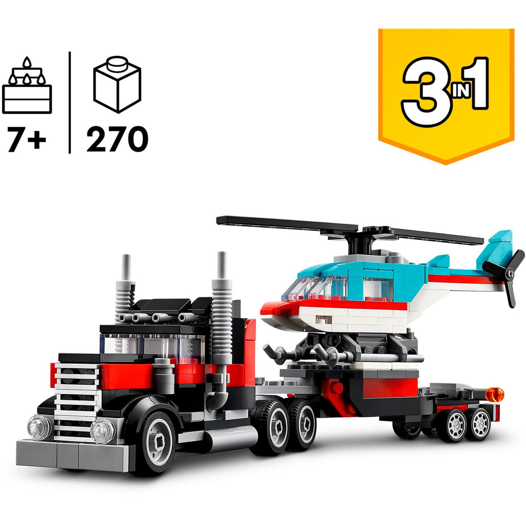 LEGO Creator 31146 LKW mit Hubschrauber