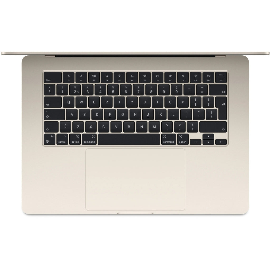 Apple macbook air 15 (mqkv3n a) refurbished laptop (sterrenlicht | m2 | 10-core gpu | 8 gb | 512 gb ssd)