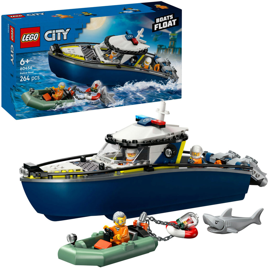 Lego City 60456 Verteidigungstruppe mit Polizeiboot
