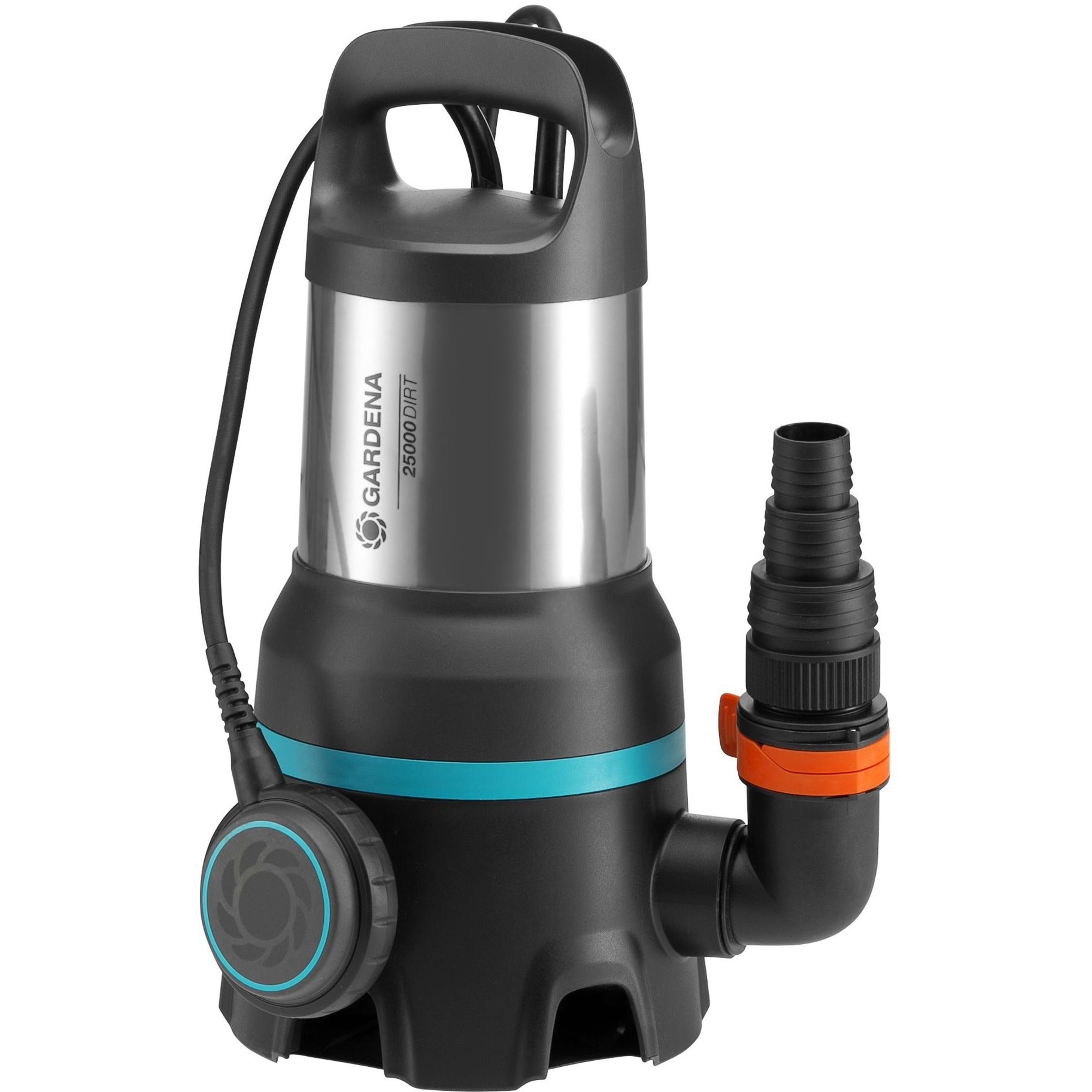 Gardena vuilwaterpomp 25000 dompel- en drukpompen (zwart roestvrij staal, 9046-20)