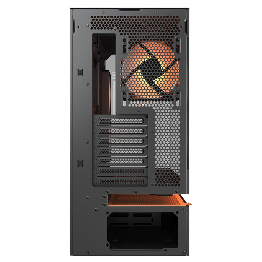 Cougar cfv235 midi tower behuizing (zwart | 2x usb-a | 1x usb-c | rgb | tempered glass)