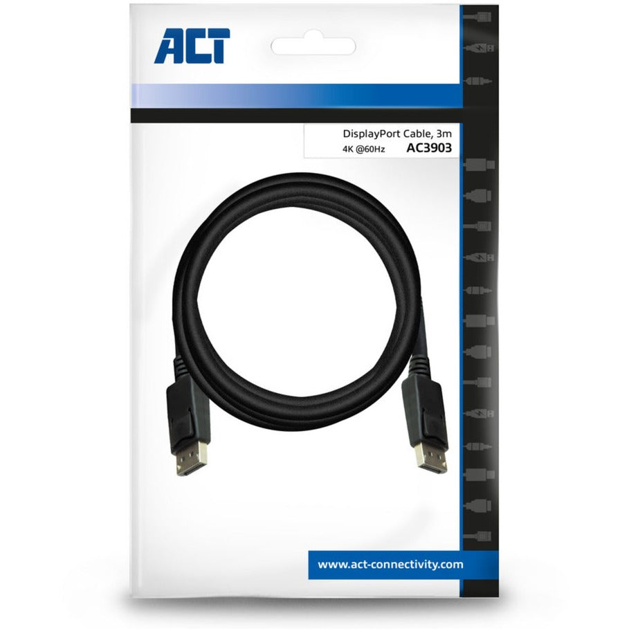 ACT 3 Meter DisplayPort-Kabel Stecker - Stecker