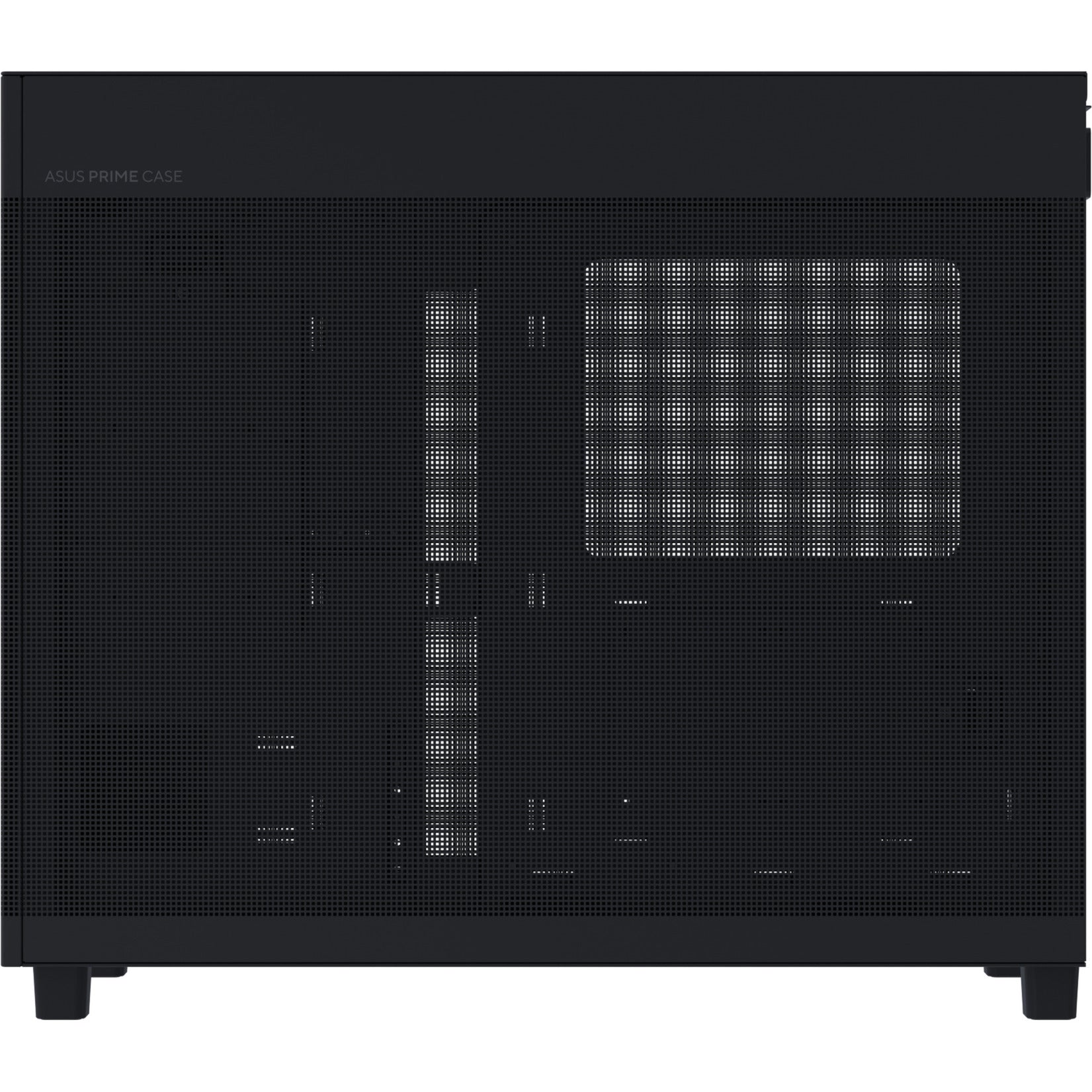 Asus prime ap303 - tempered glass panel midi tower behuizing (zwart | 2x usb-a | 1x usb-c | tempered glass)