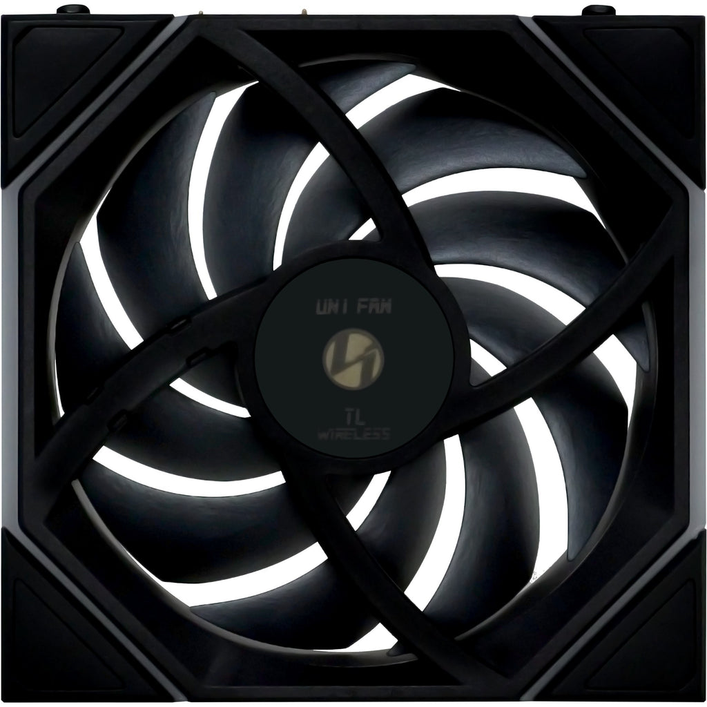 Lian li uni fan tl 120 wireless reverse blade rgb case fans (zwart, 3 stuks, 120 x 124 x 28 mm, pwm, incl. controller)