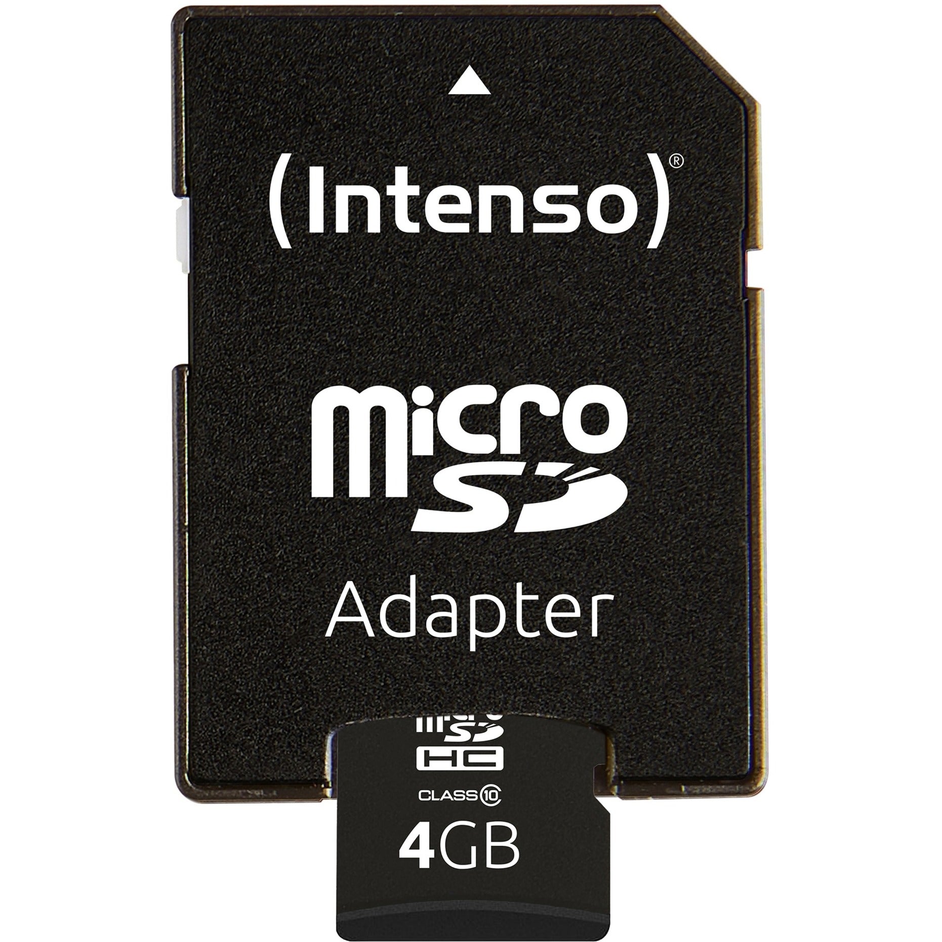 Intenso microsdhc 4gb class 10 geheugenkaart (incl. sd adapter)