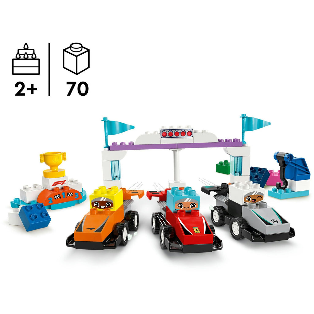 LEGO Duplo Stadt 10445 Formel-1-Team Rennwagen und Fahrer