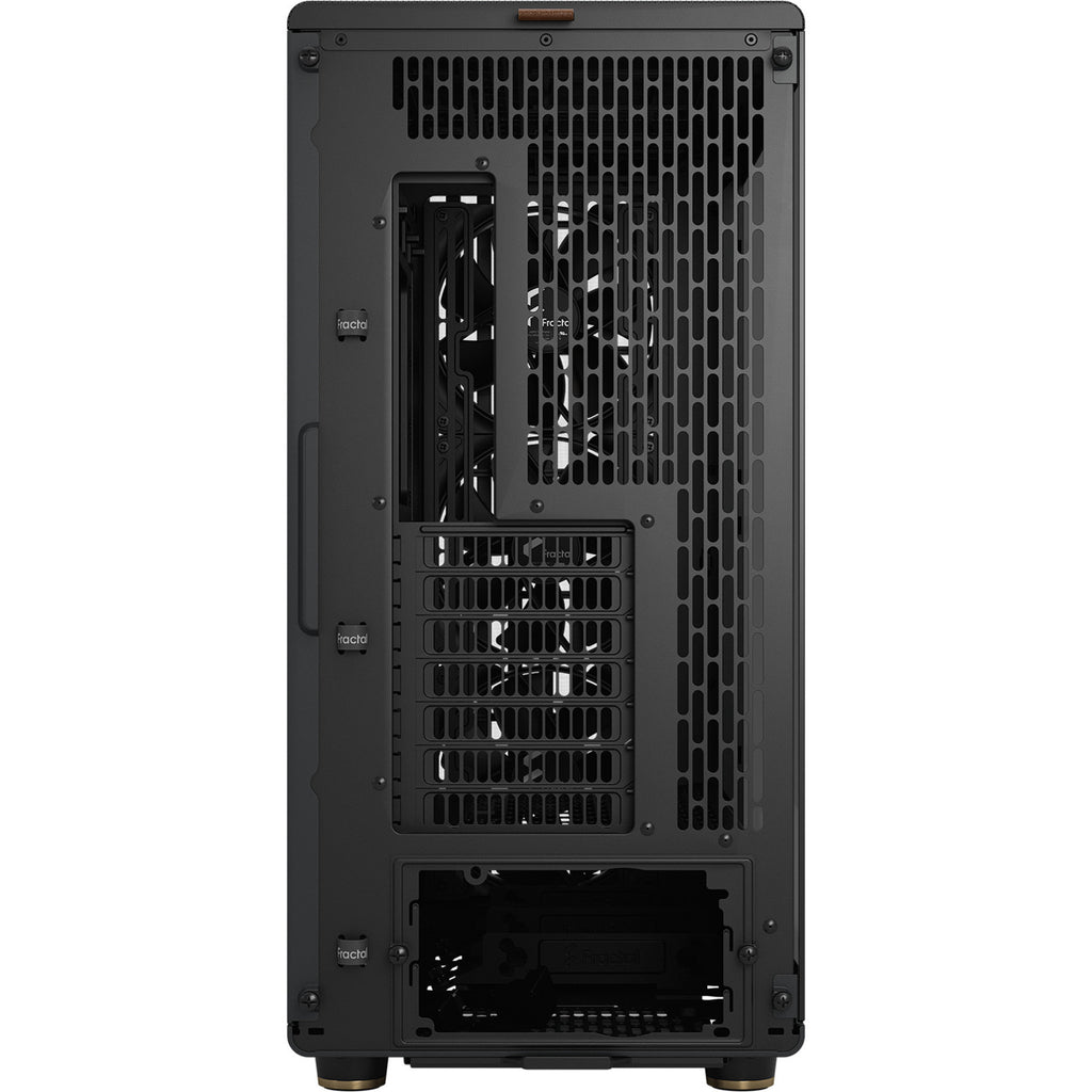 Fractal design north xl rc charcoal black tg dark midi tower behuizing (zwart houtkleur | 2x usb-a | 1x usb-c | tempered glass)