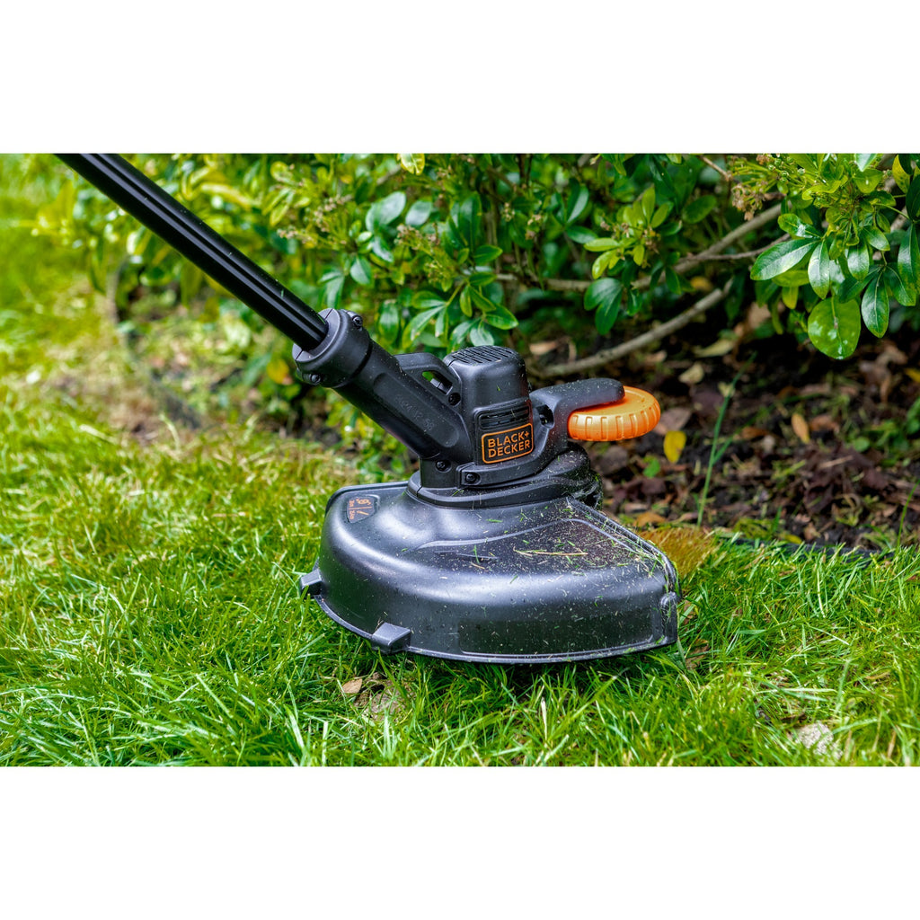 Black+decker 18v grastrimmer met 2 messen zonder accu (zwart oranje, 25 cm, accu en oplader niet inbegrepen)