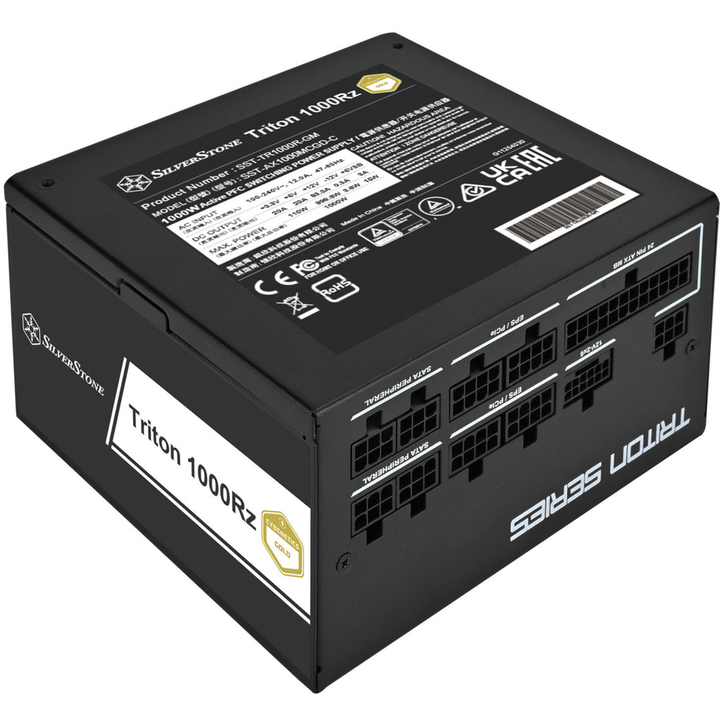 Silverstone triton 1000rz modulaire 1000 watt voeding (zwart, 1x 12v-2x6, 4x pcie)