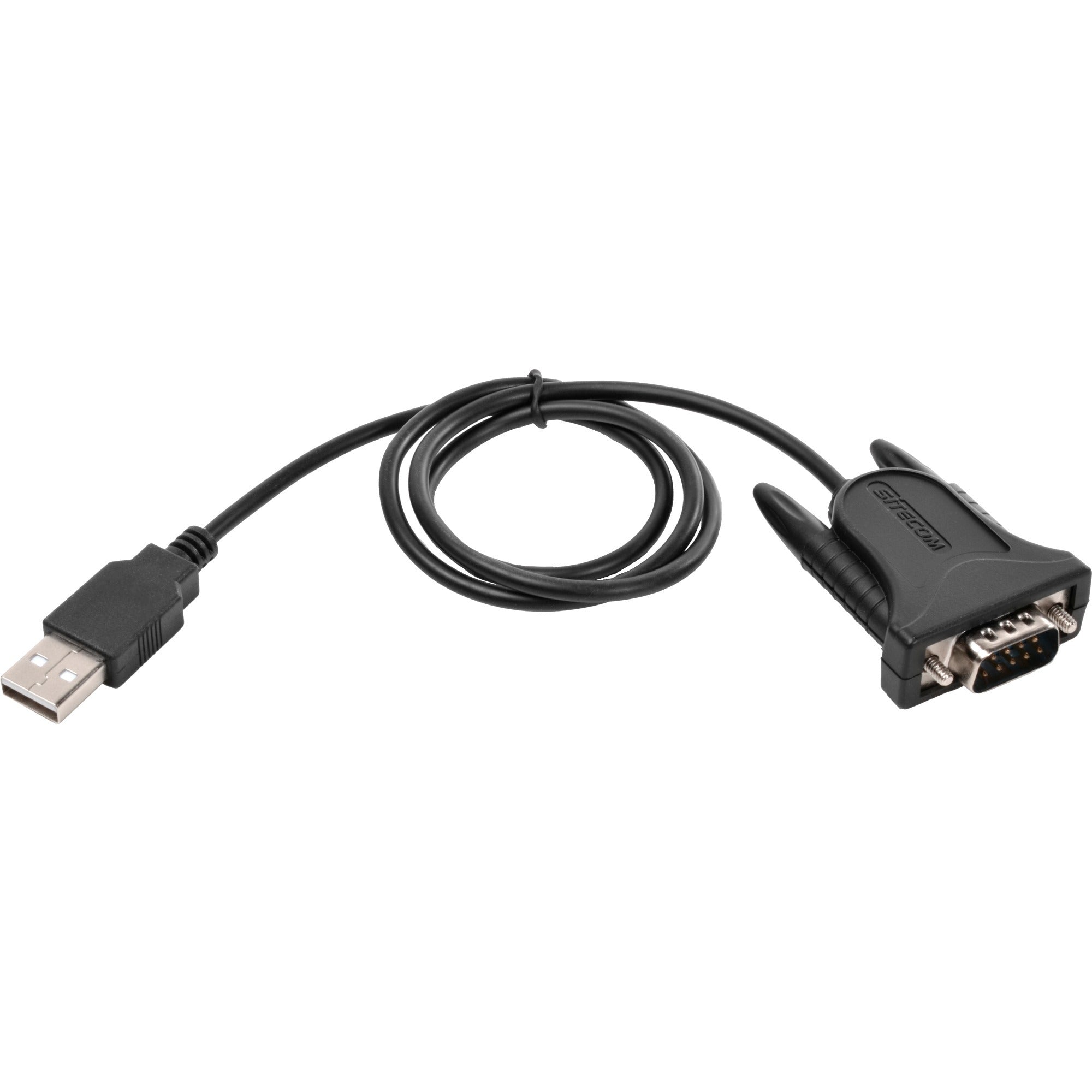 Sitecom usb > seriële kabel 0,6m usb-adapter (zwart zilver, cn-104, retail)