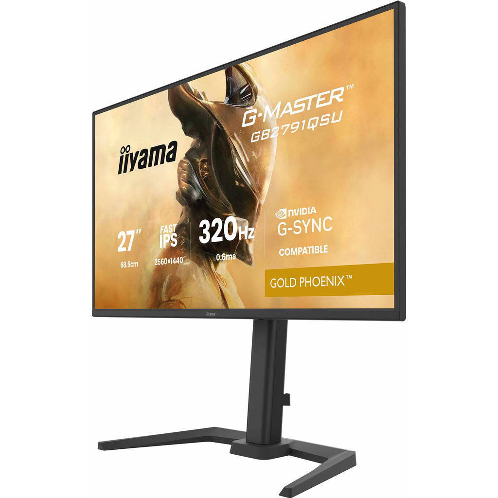 Iiyama g-master gold phoenix gb2791qsu-b1 27 gaming monitor (zwart (mat), 320 hz, hdmi, displayport, usb, audio)