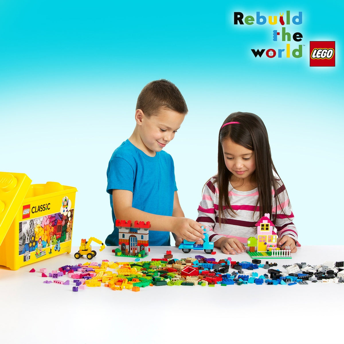 Lego classic - creatieve grote opbergdoos constructiespeelgoed (10698)