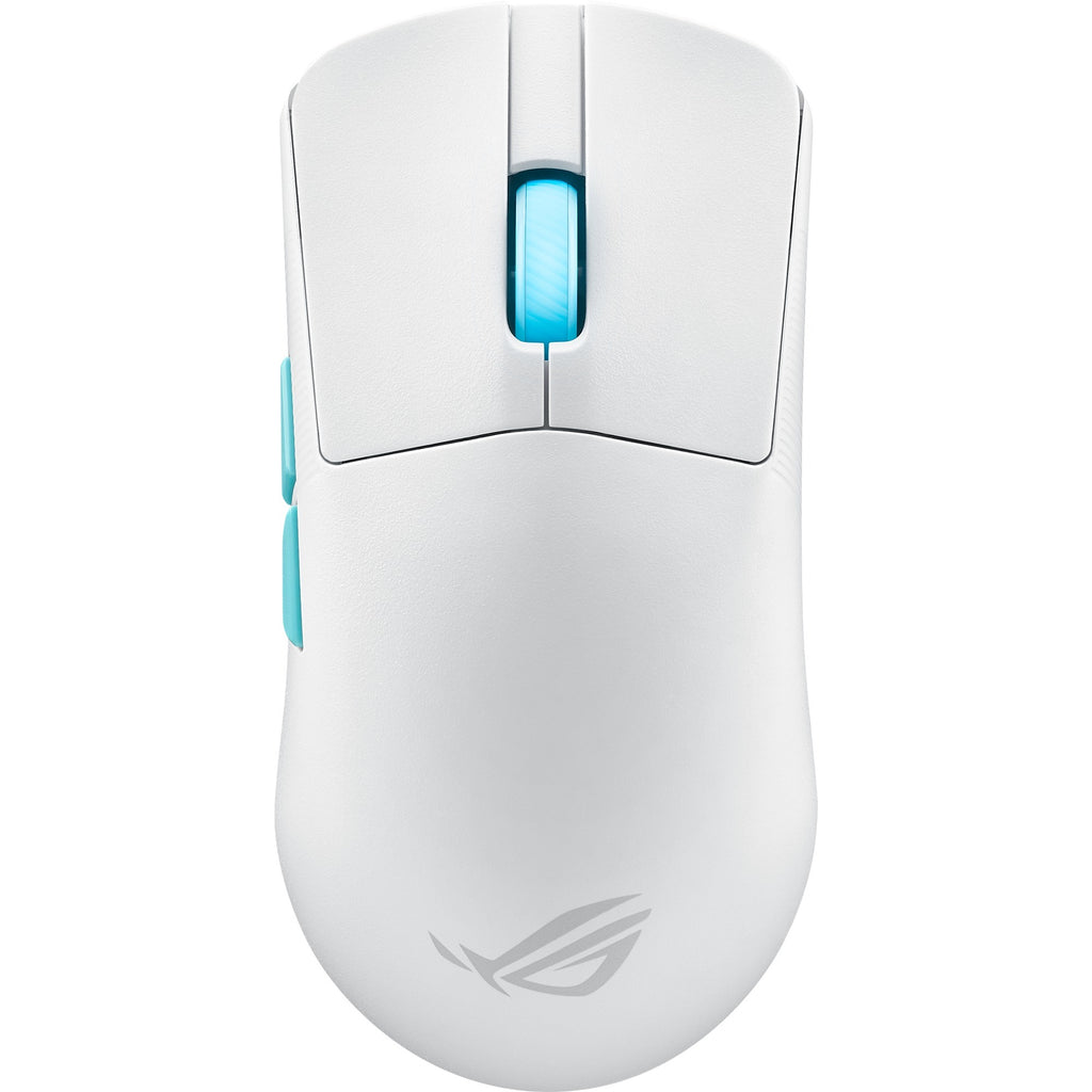 Asus rog harpe ace aim lab edition gaming muis (wit, 100 - 36.000 dpi, usb 2.0, 2,4 ghz, bluetooth, rgb leds)