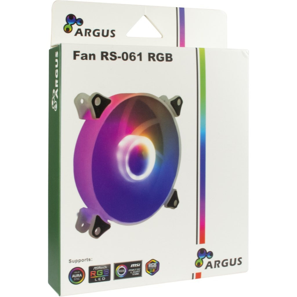 Inter-tech argus rs-061 rgb case fan (120 x 120 x 25 mm, pwm)