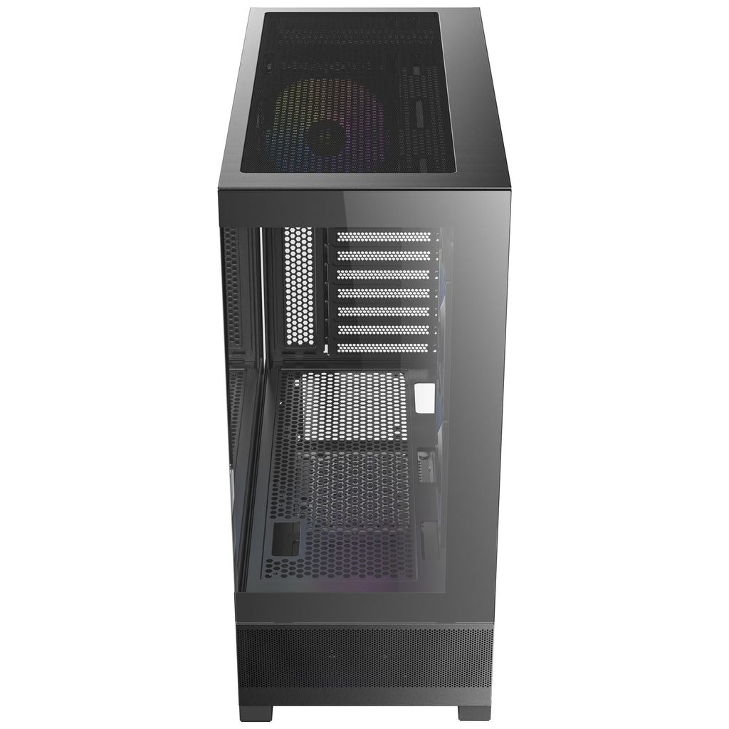 Antec cx700 argb midi tower behuizing (zwart | 1x usb-a | 1x usb-c | tempered glass)