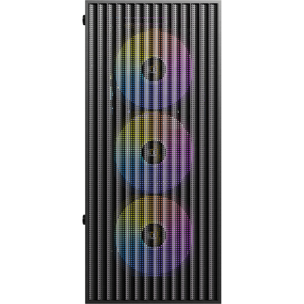 Antec ax27 rgb elite midi tower behuizing (zwart | 3x usb-a | tempered glass)