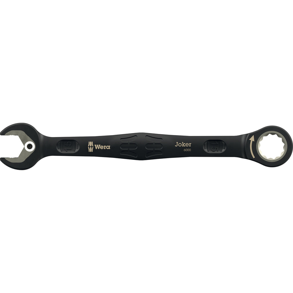 Wera 6000 joker black edition 11 set 1 steek-ringratelsleutelset, 11‑delig moersleutel (zwart)
