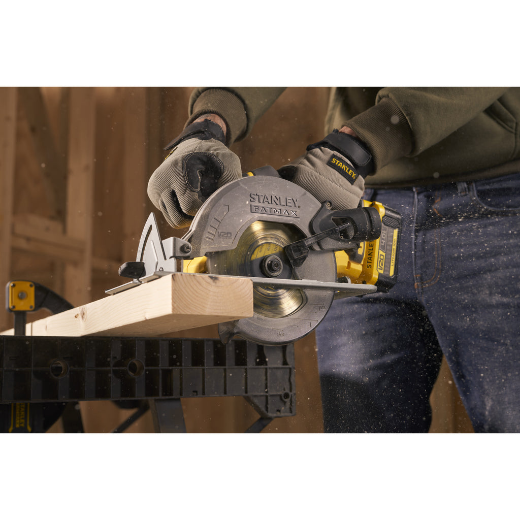 Stanley fatmax v20 18v handcirkelzaag (zwart geel, accu en oplader niet inbegrepen)