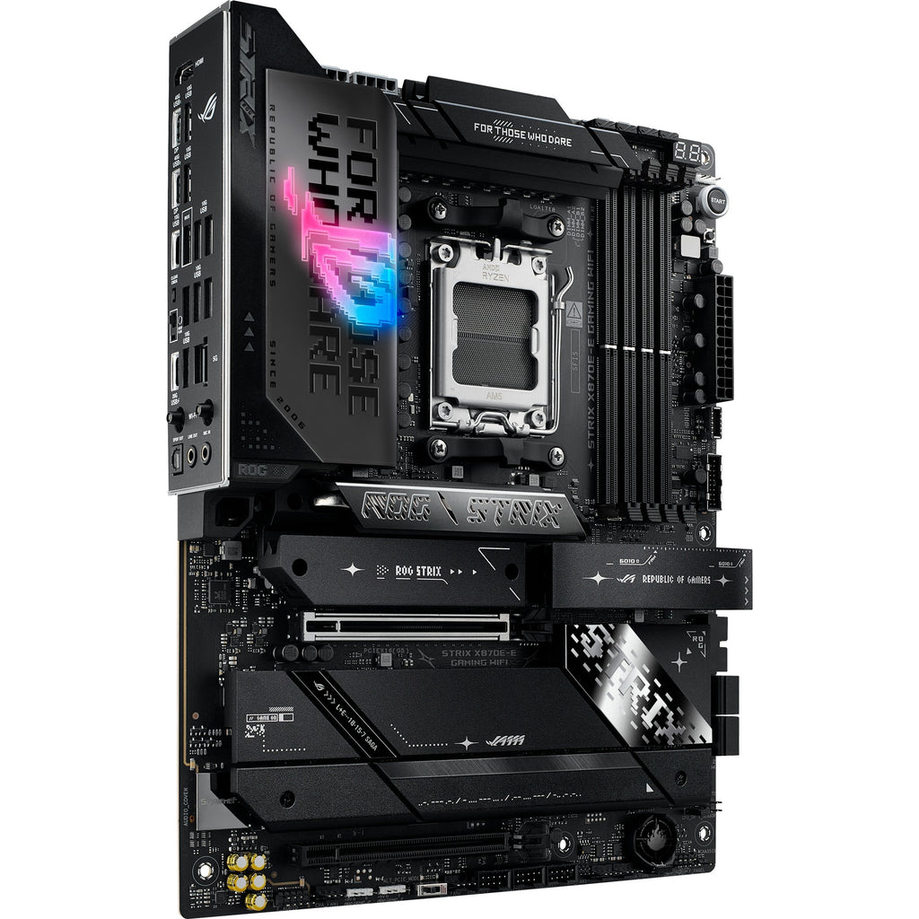 Asus rog strix x870e-e gaming wifi socket am5 moederbord (5 gb-lan, wi-fi 7, bt, sound, atx)