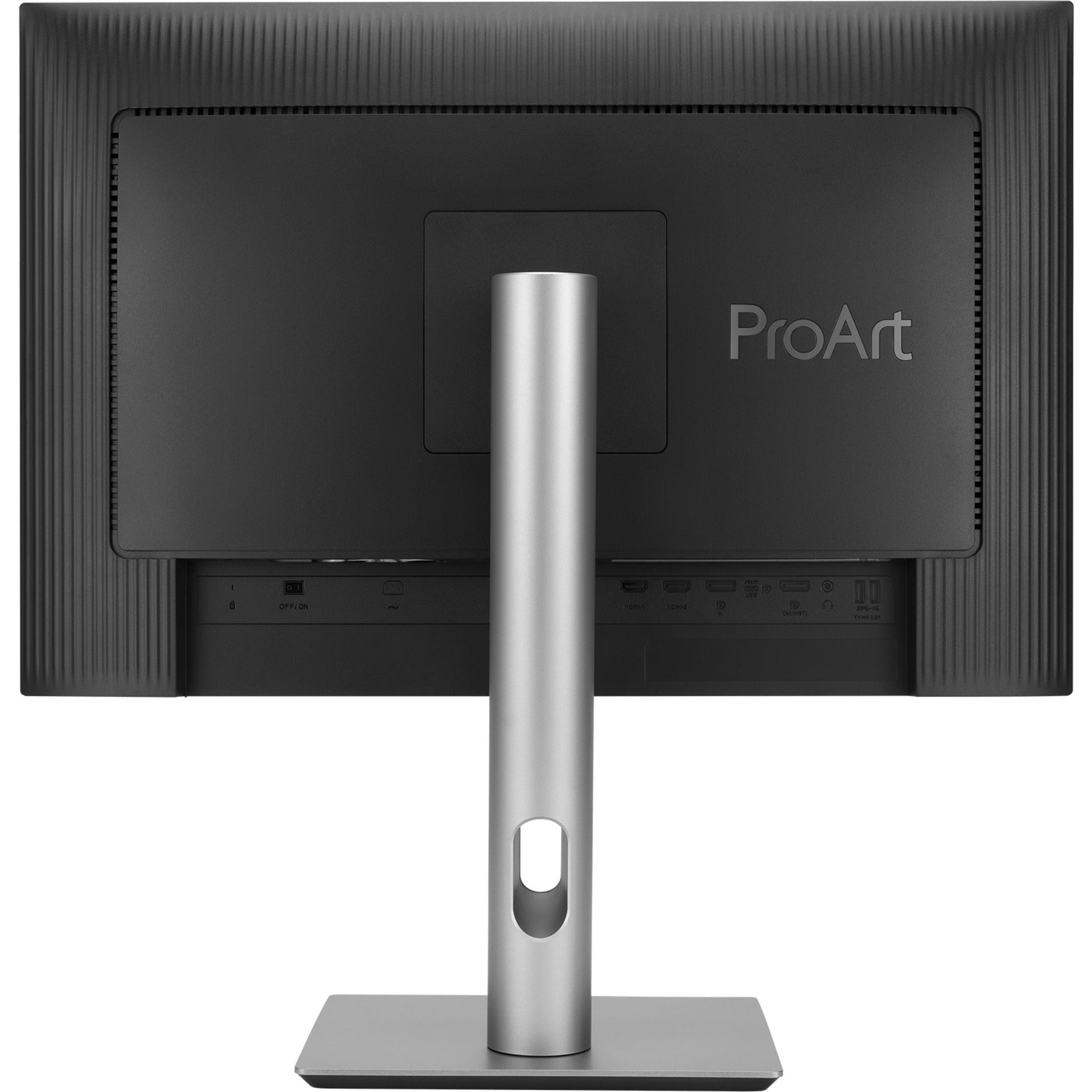 Asus proart pa248crv 24 monitor (zwart zilver, 2x hdmi, 2x displayport, 4x usb-a, usb-c)