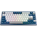 Montech mkey pro freedom rgb mechanisch toetsenbord (donkerblauw, us lay-out (qwerty), gateron g pro yellow, 75%, hot-swappable, rgb, double-shot pbt, usb-c | 2.4 ghz | bluetooth 5.2)