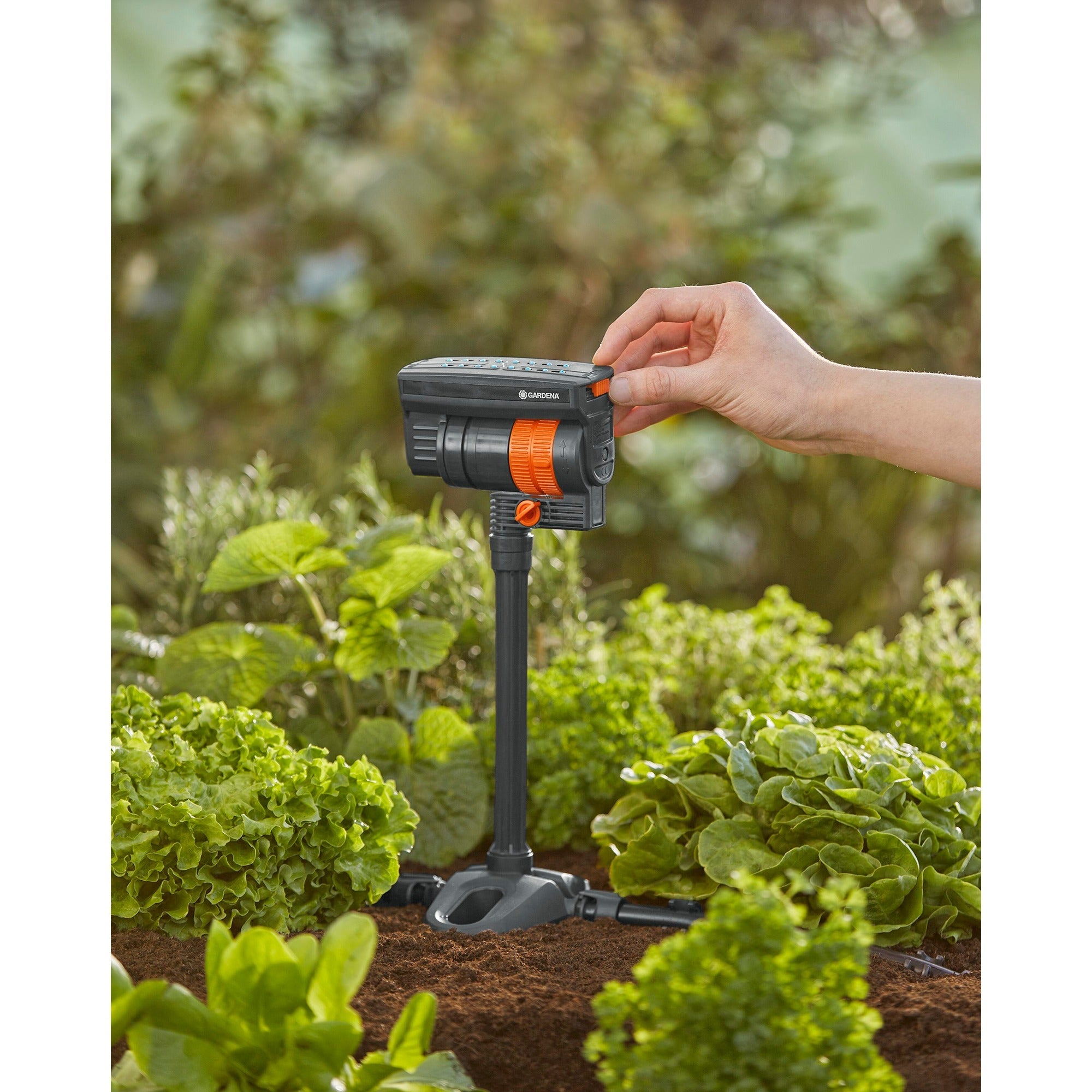 Gardena micro-drip-system zwenksproeier os 90 sproeier (donkergrijs oranje)