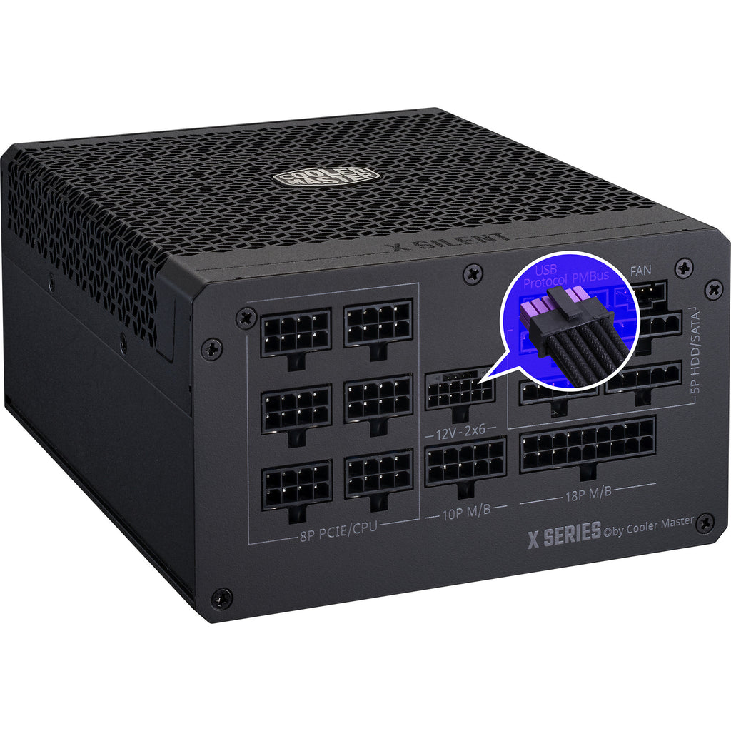 Cooler master , 1100 watt voeding (zwart)