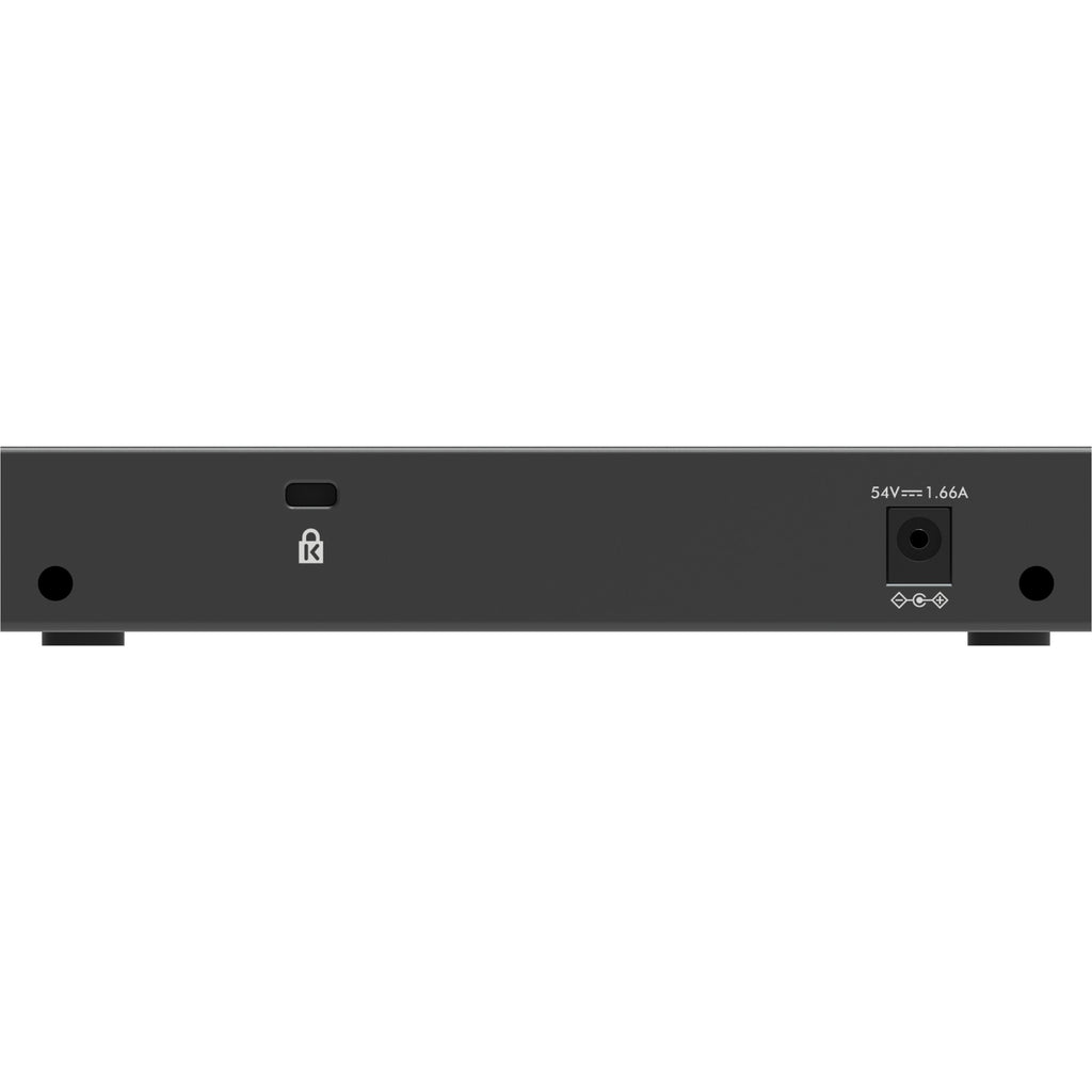 Netgear 5-port gigabit ethernet poe+ unmanaged switch (gs305pp) (zwart)
