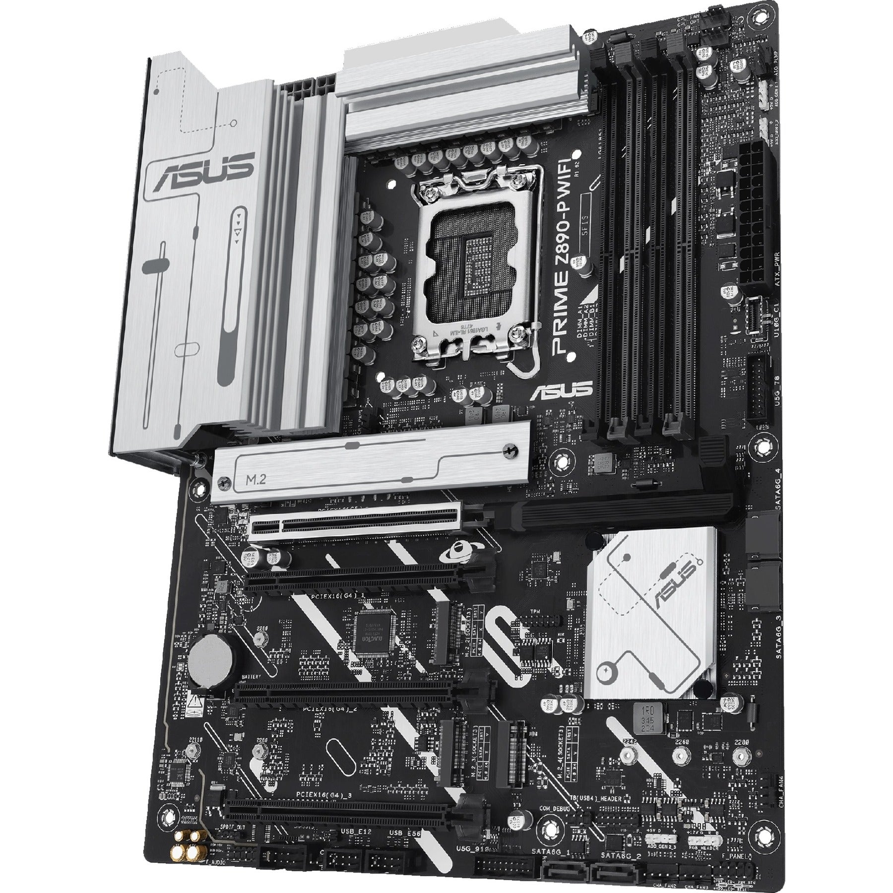 Asus prime z890-p wifi socket 1851 moederbord (raid, 2.5gb-lan, wi-fi 7, bt, sound, atx)