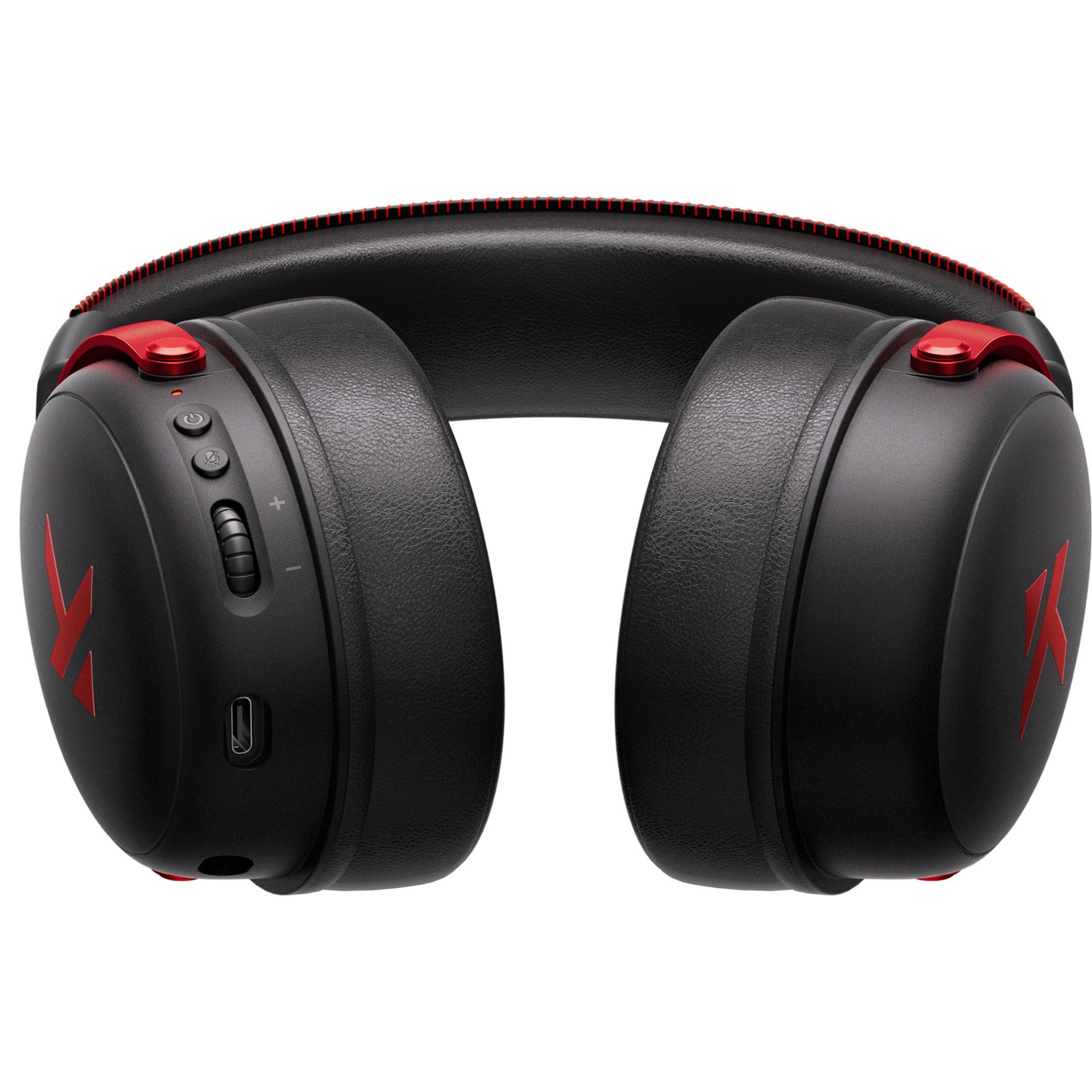 Mchose v9 pro wireless over-ear gaming headset (zwart rood, pc laptop playstation switch smartphone, 2.4g bluetooth wired type-c)