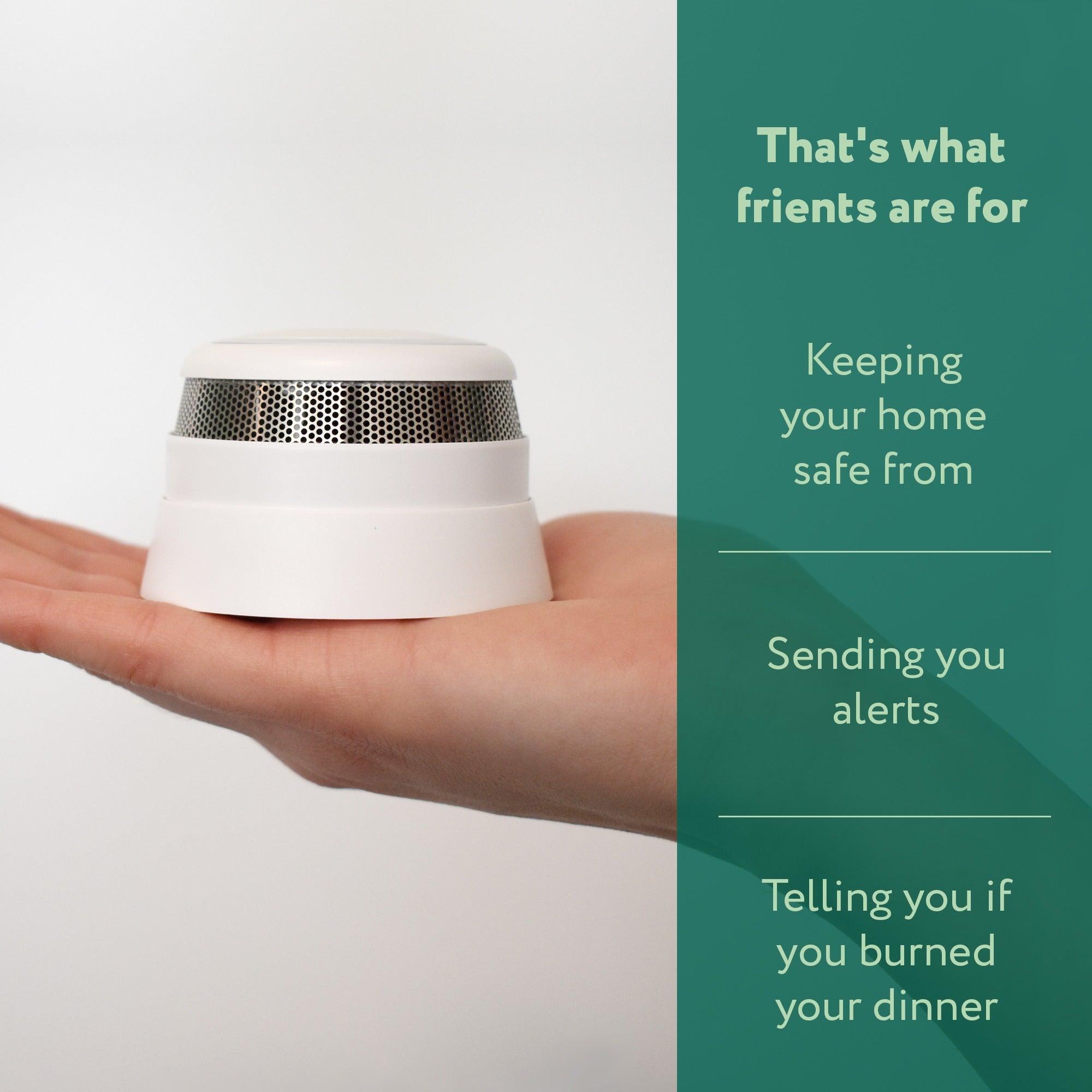 Frient intelligent smoke alarm melder (wit, zigbee 3.0)
